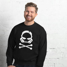 Load image into Gallery viewer, Bad Bones Sweater, stormtrooper sweatshirt, nerd sweater, star wars sweatshirt, stelekon art, clothes, nerd clothes, geek clothes, gamer clothes, esports clothes, comic con clothes, comic book, star trek, star wars, comics