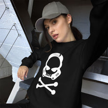 Load image into Gallery viewer, Bad Bones Sweater, stormtrooper sweatshirt, nerd sweater, star wars sweatshirt, stelekon art, clothes, nerd clothes, geek clothes, gamer clothes, esports clothes, comic con clothes, comic book, star trek, star wars, comics