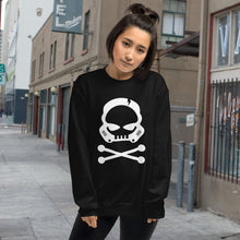 Load image into Gallery viewer, Bad Bones Sweater, stormtrooper sweatshirt, nerd sweater, star wars sweatshirt, stelekon art, clothes, nerd clothes, geek clothes, gamer clothes, esports clothes, comic con clothes, comic book, star trek, star wars, comics