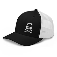 Load image into Gallery viewer, Cross Bones snapback hat, star wars snap back hat, stelekon trucker hat, stelekon art, Bad batch trucker hat, clothes, nerd hat, geek clothes, gamer clothes, esports clothes, comic con clothes, comic book, star trek, star wars, comics, star wars clothes, stormtrooper t-shirt,  star wars hat, nerd hat, nerdcore, Bad batch