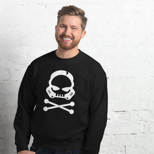 Bad Bones Sweater, stormtrooper sweatshirt, nerd sweater, star wars sweatshirt, stelekon art, clothes, nerd clothes, geek clothes, gamer clothes, esports clothes, comic con clothes, comic book, star trek, star wars, comics