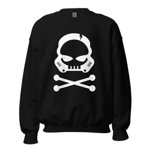 Bad Bones Sweater, stormtrooper sweatshirt, nerd sweater, star wars sweatshirt, stelekon art, clothes, nerd clothes, geek clothes, gamer clothes, esports clothes, comic con clothes, comic book, star trek, star wars, comics